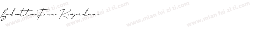 BabottaFree Regular字体转换